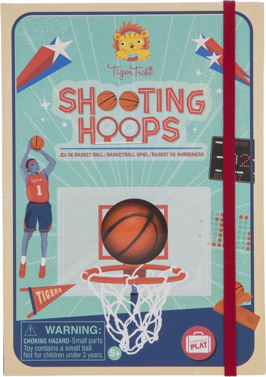 Selecta basketbalspel - schieten met hoepels