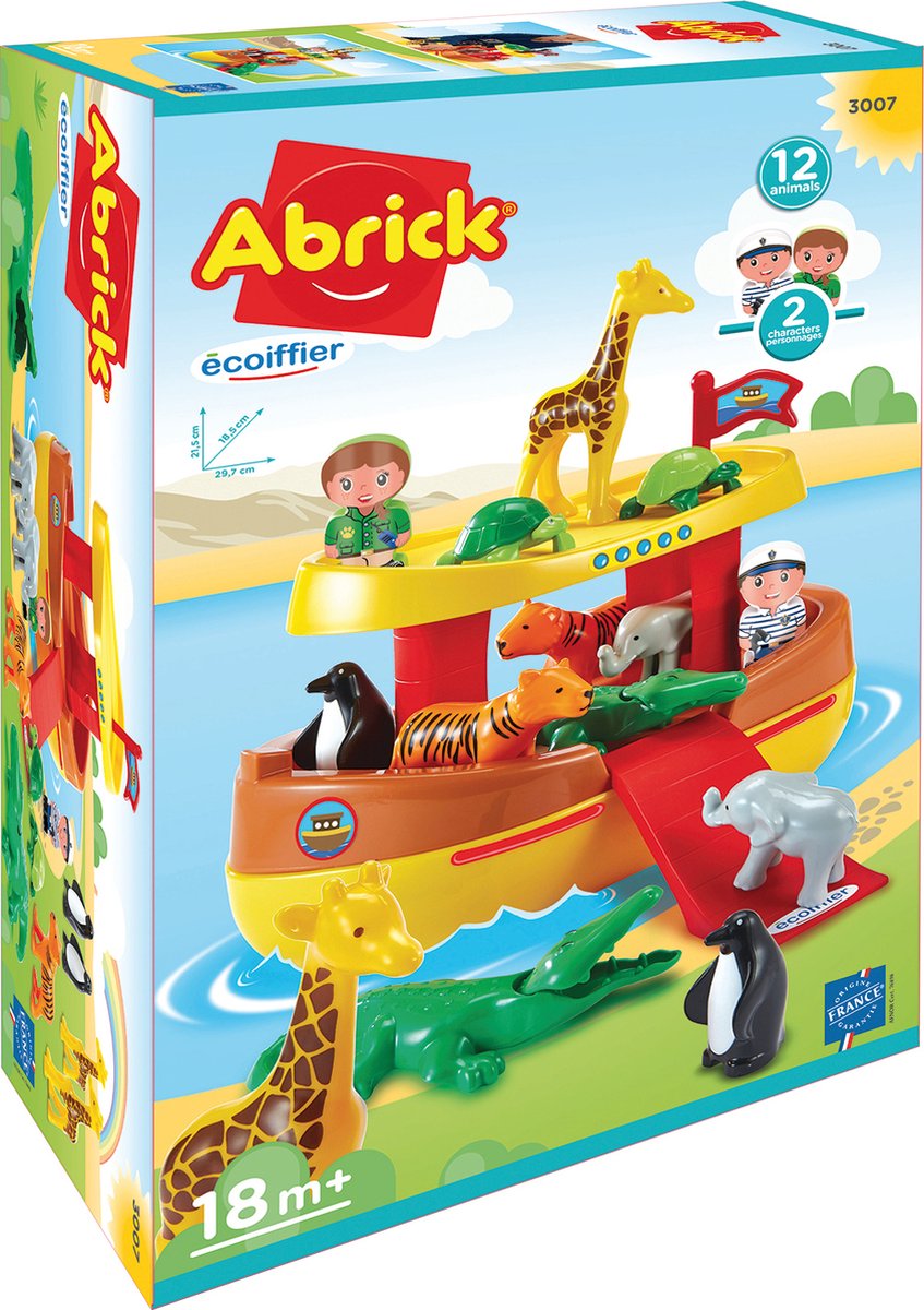 Abrick playset Ecoiffier Noah's Ark 14 pieces