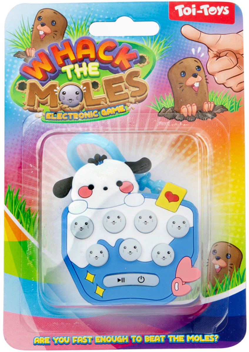 Toi-toys geheugenspel mollen vangen aan sleutelhanger
