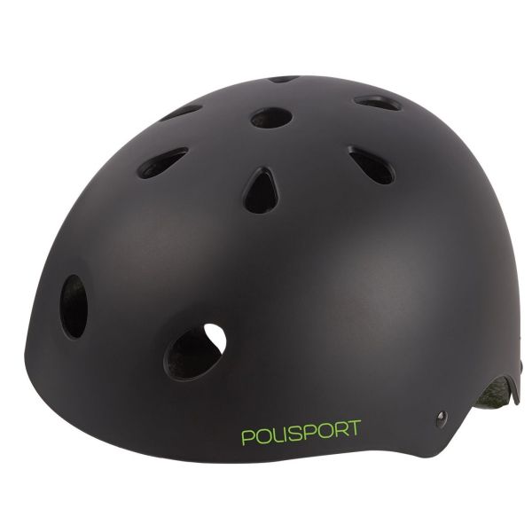 Polisport urban radical fietshelm s 53-55cm graffiti zwart groen