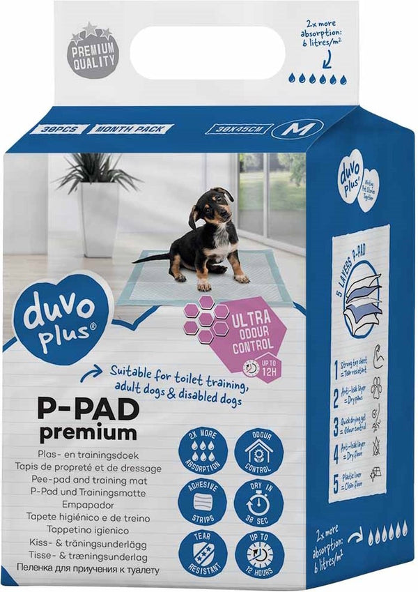 Duvo + p-pad premium geur controle 30 stuks l - 45x60cm