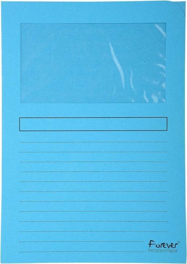 Exacompta l-map forever | voor ft a4 | pak van 25 stuks | lichtblauw