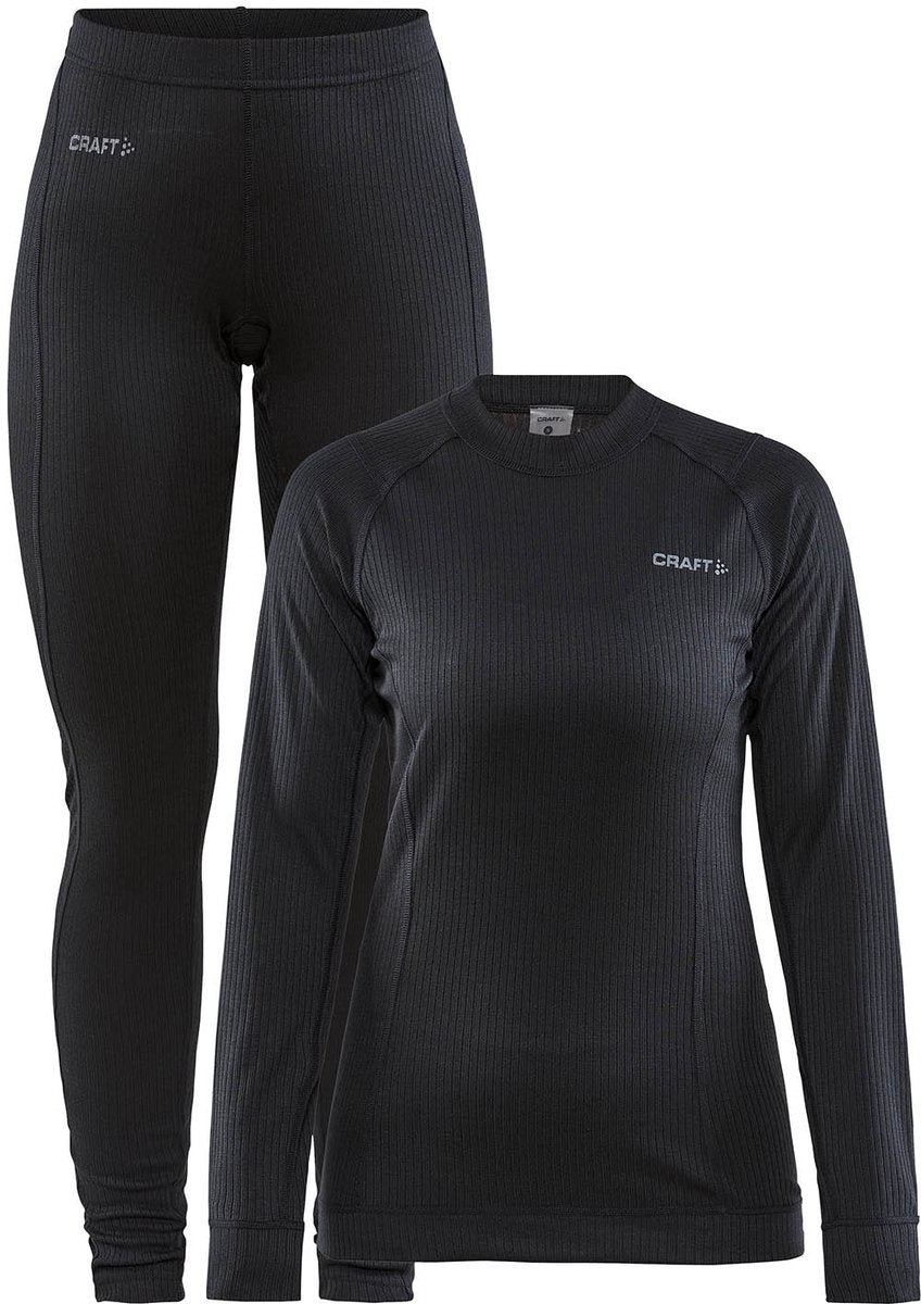 Craft core dry baselayer thermoset dames - zwart - maat m