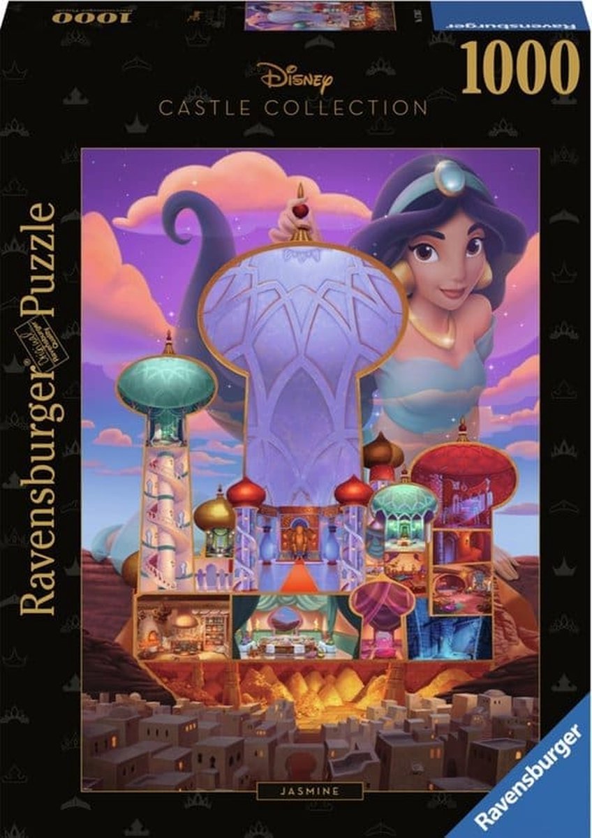 Ravensburger legpuzzel disney kastelen jasmijn, 1000st.