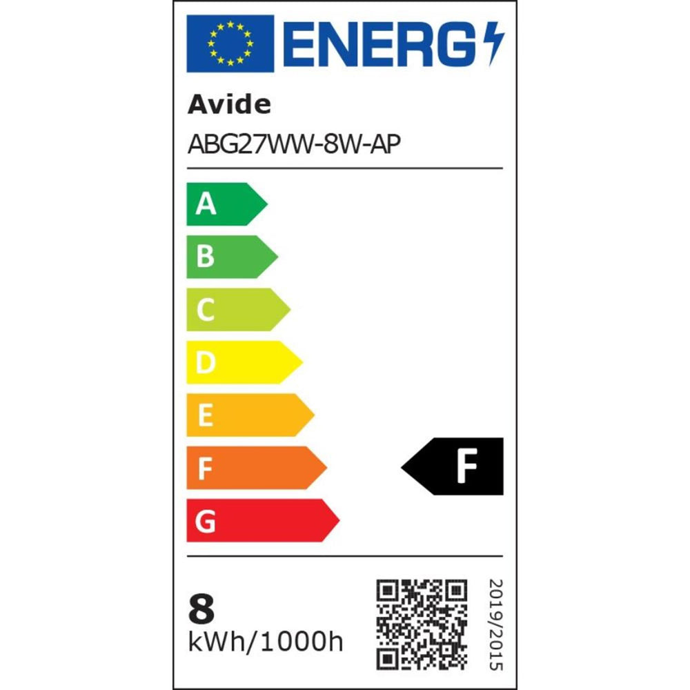 Avide led lamp e27 8w 3000k ww 806lm
