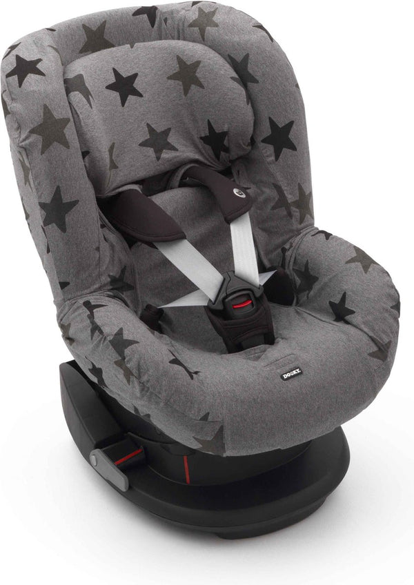 Dooky seat cover groep 1 autostoel hoes grey star - universele autostoelhoes maxi cosi cabriofix, maxi cosi hoes pebble, maxicosi hoes, cybex en meer - autostoelhoes baby universeel