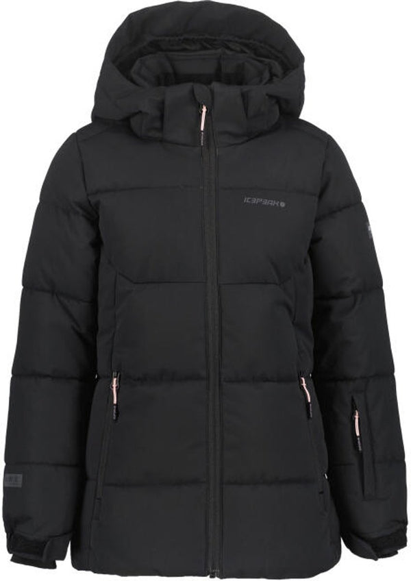 Icepeak loris jr meisjes winterjas - zwart - 128
