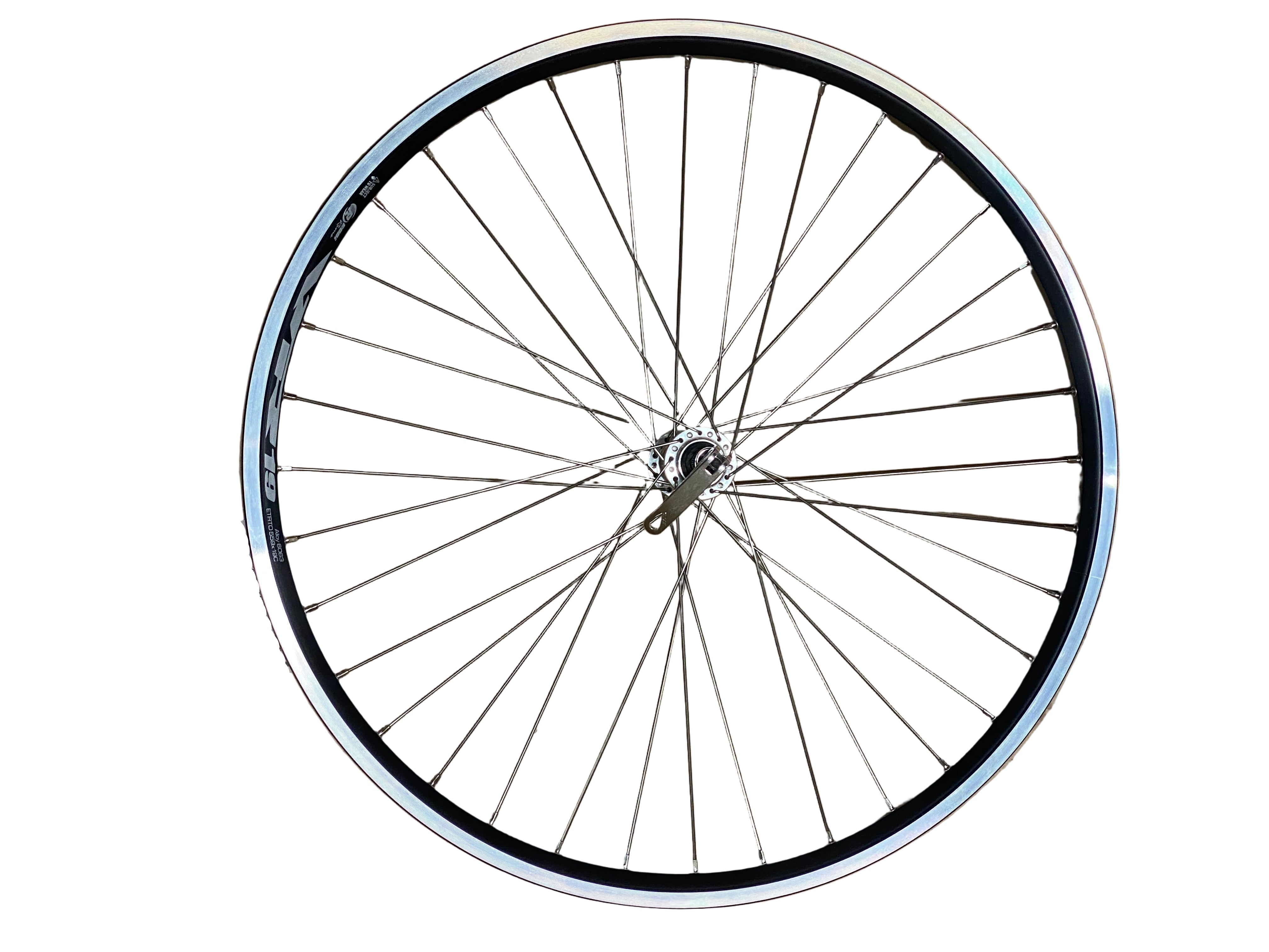 Rodi voorwiel 26 - 559x19 iid skorpion alu. zwart fm21 qr sp.14 rvs