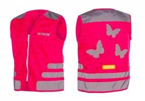Wowow reflectievest kinder nootachtige jas maat l roze