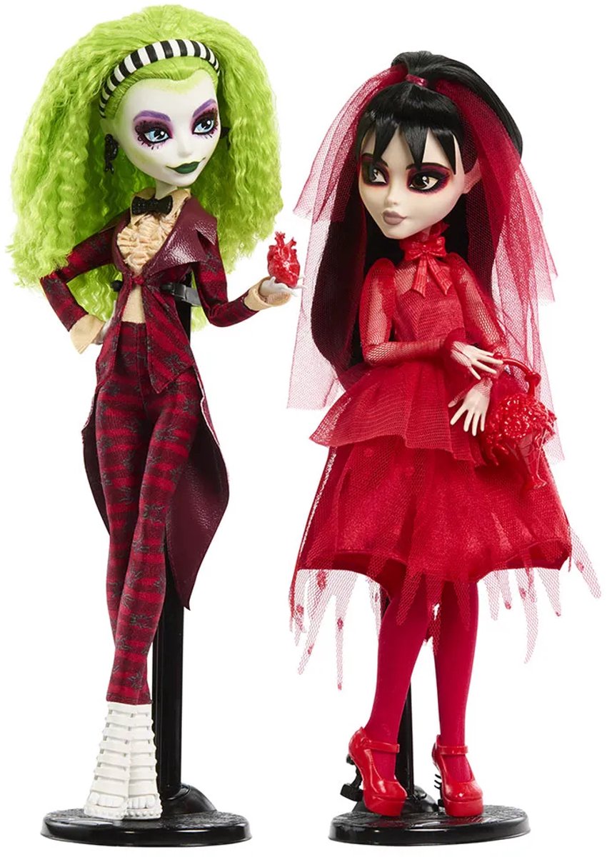 Monster high beetlejuice-poppen 2 eenheden rood kinderen
