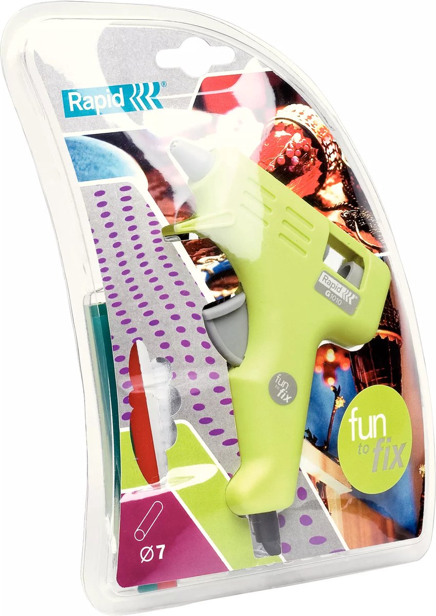 Rapid fun2fix g1010 lijmpistool - inclusief starterset lijmpatronen - groen