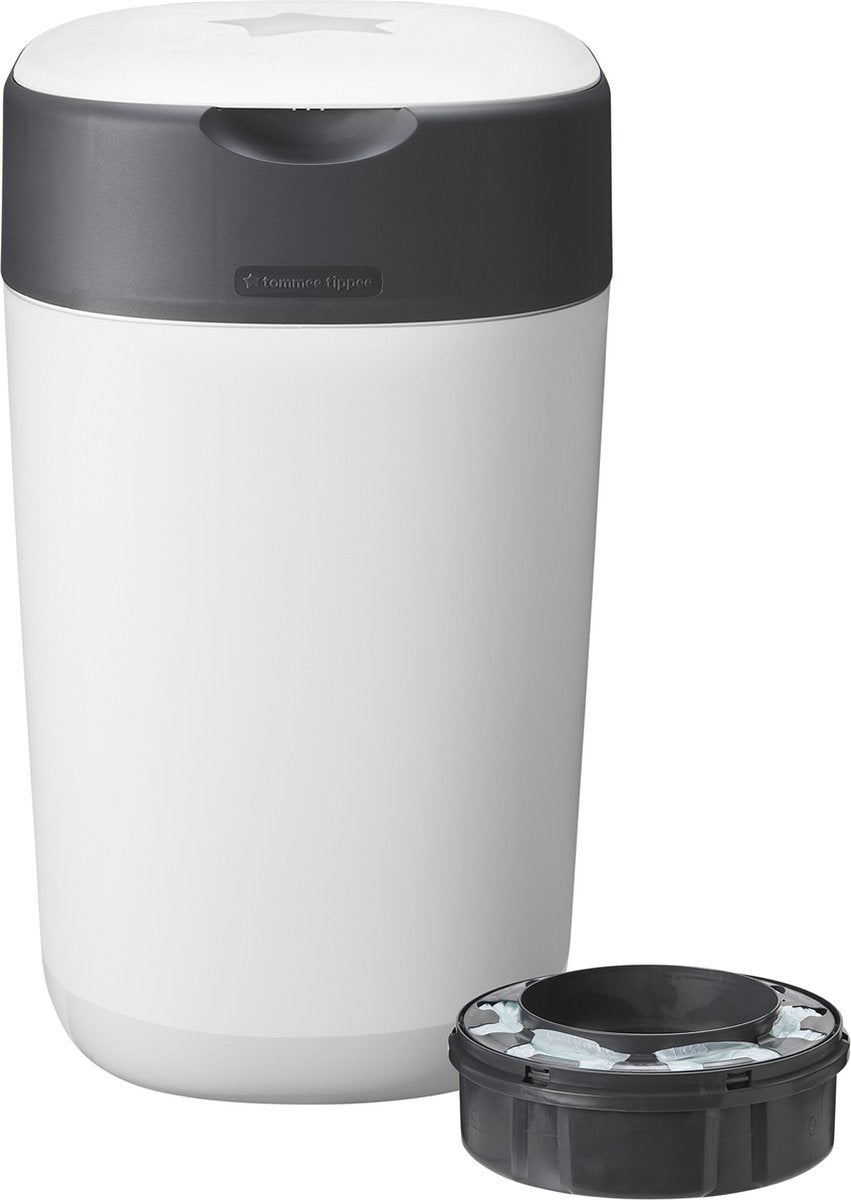 Tommee tippee twist click luieremmer - voor maximaal 33 luiers - 1 navulcassette - wit