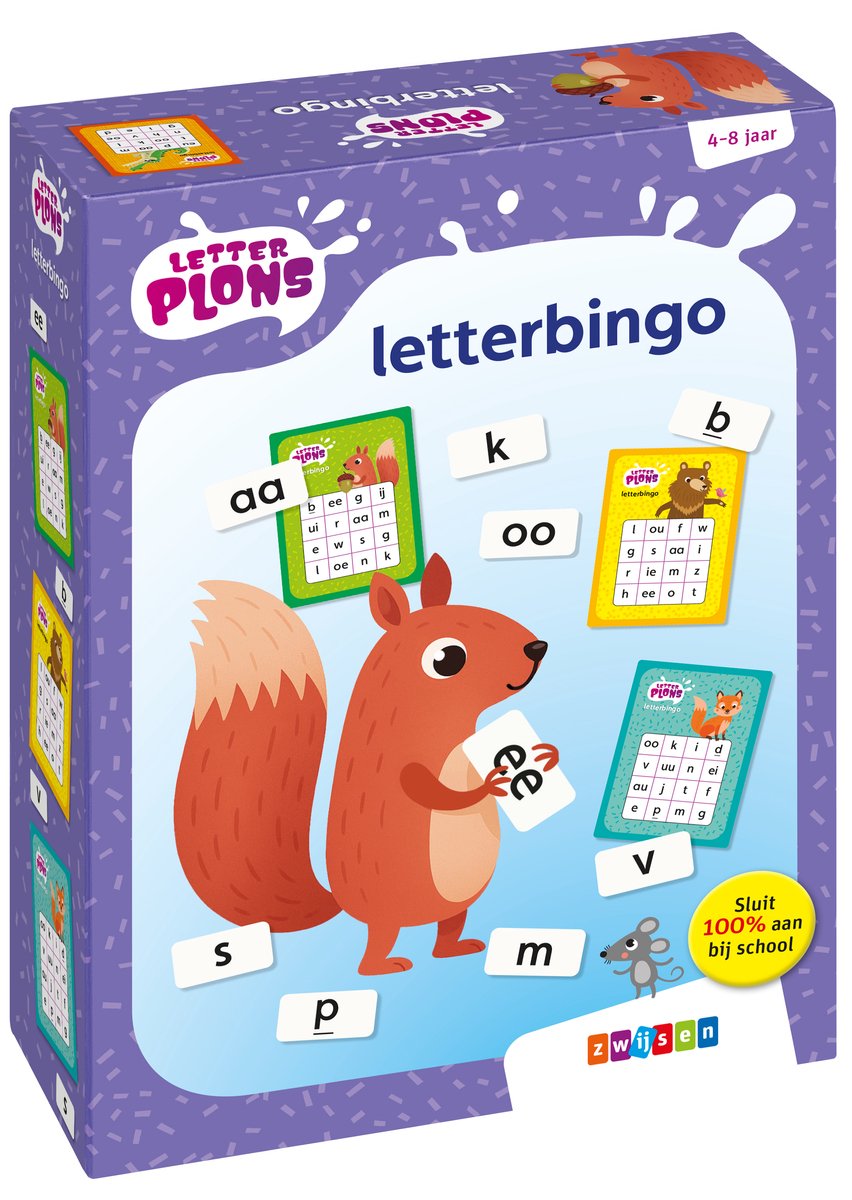 Zwijsen letterplons - letterbingo 4-8 jaar