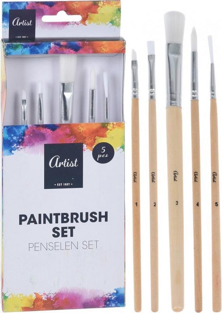 Penselenset, 5st.