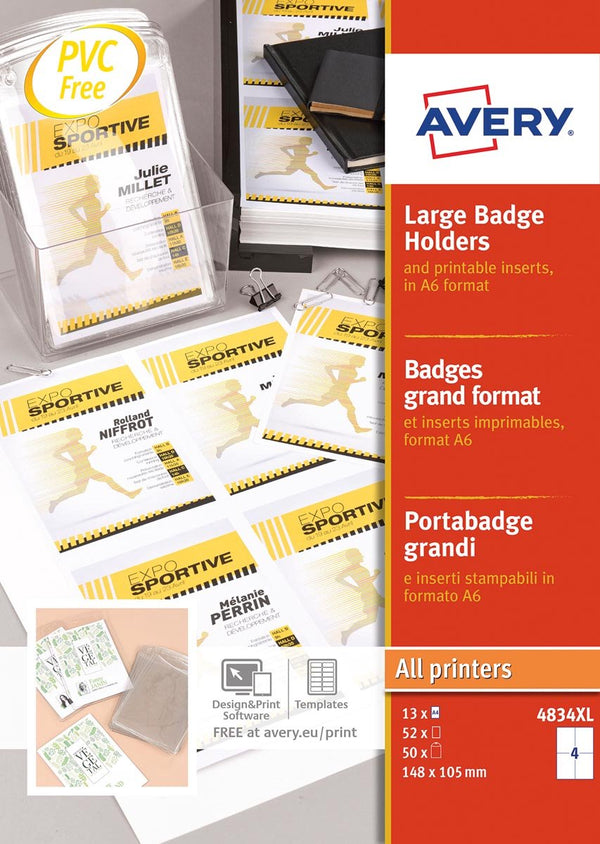 Avery zelfklevende etiketten wit