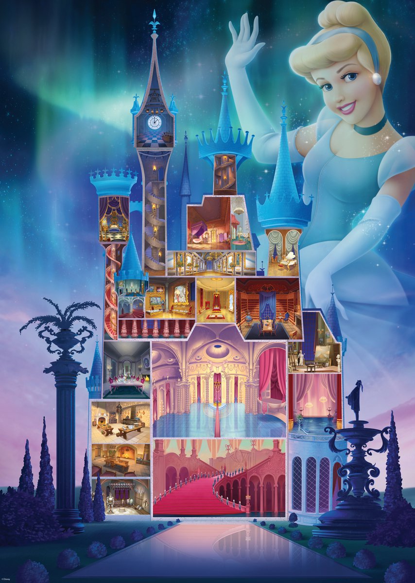 Ravensburger – disney castle assepoester – puzzel 1000 stukjes