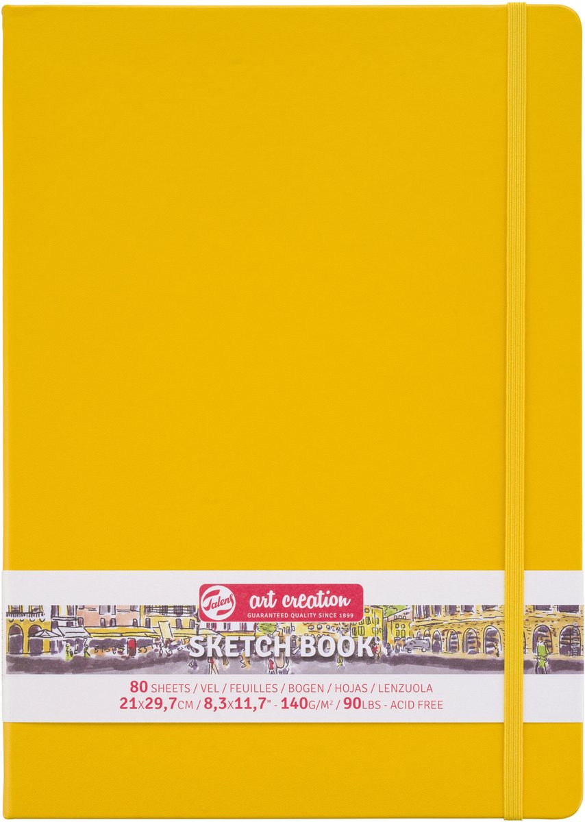 Talens art creation schetsboek goudgeel 21 x 29.7 cm 140 g 80 vellen
