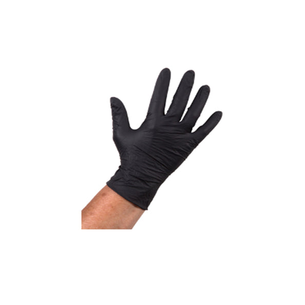 Comfort handschoen nitril zwart ongepoederd l (100 stuks)