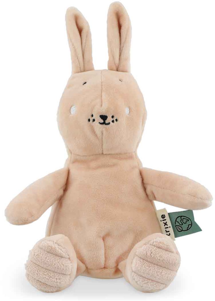 Trixie knuffel mrs. rabbit – 0m+ – leuk als geboortegeschenk – gerecycleerde stof