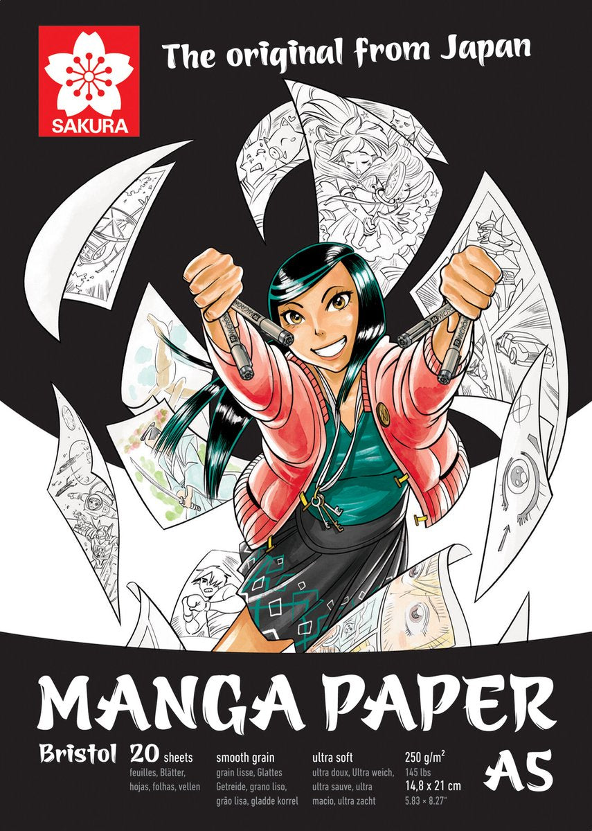 Sakura mangapapier a5, 250g, 20 stuks