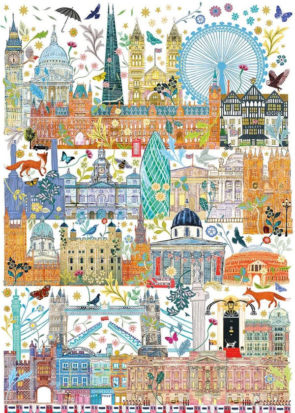 Gibsons - london skyline (door josie shenoy) - 1000 stukjes 49×68cm (b×h) - legpuzzel voor volwassenen