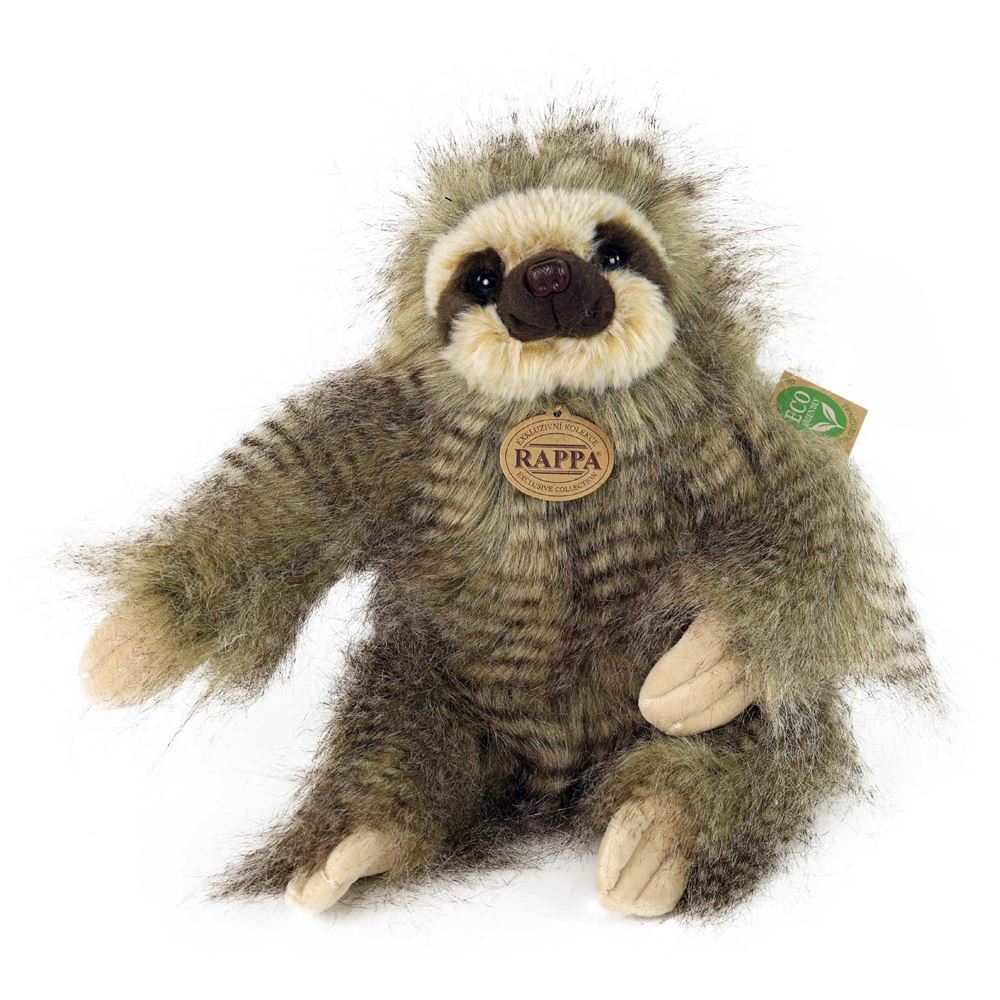 Pluche luiaard 25 cm eco-vriendelijk