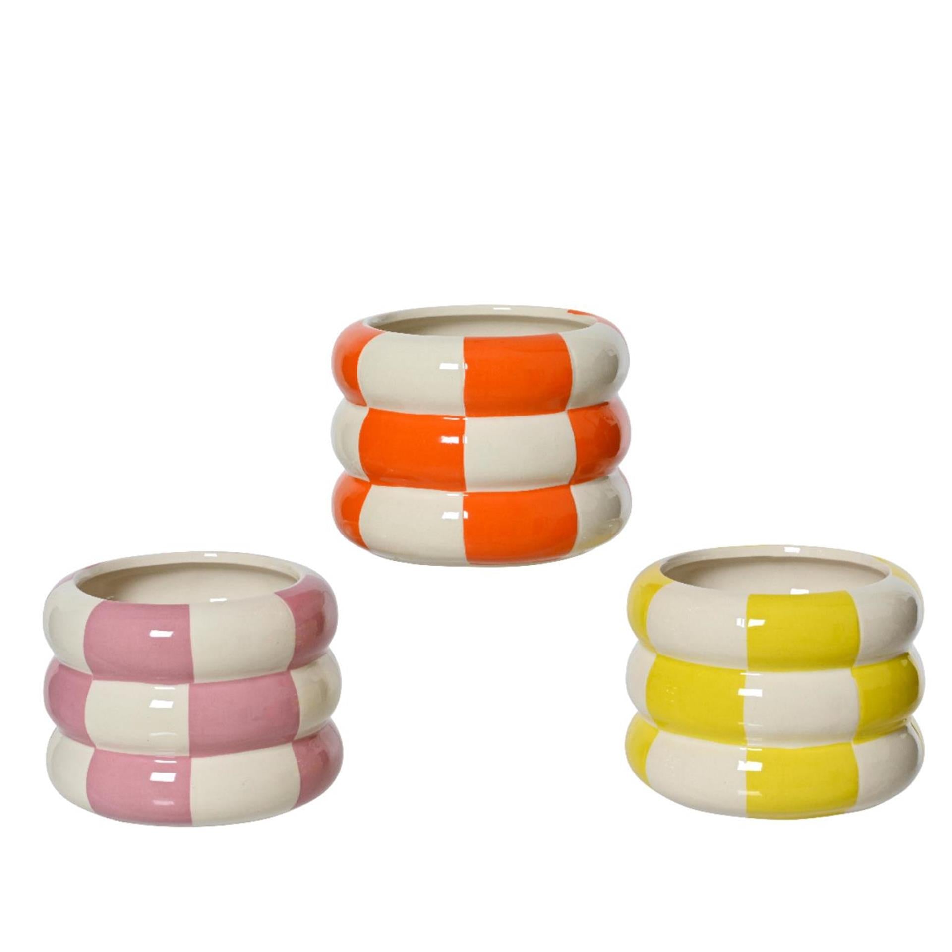 Decoris bloempot dolomiet ø12.3x9.3cm