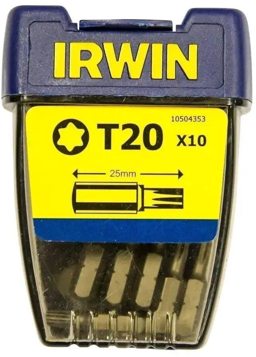Irwin schroefbit torx t20 - 25 mm - 10 stuks