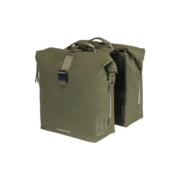 Basil SoHo sacoche double Nordlicht 41L vert mousse