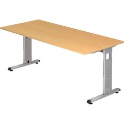 Bach bureau hammerer vos 19 6 180x80cm gemelamineerd spaanplaat beuken