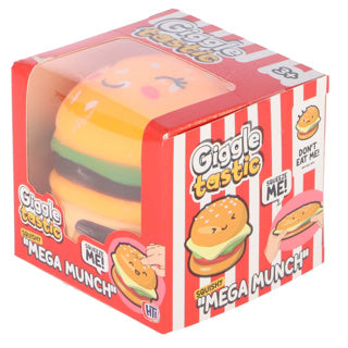 Hamburger knijpfiguur mega munch 3 assorti