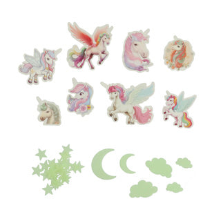 Geweldige, coole eenhoorn glow in the dark set