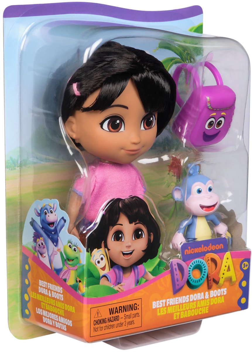 Dora de explorer dora - pop - 15 cm - met rugzak en boots