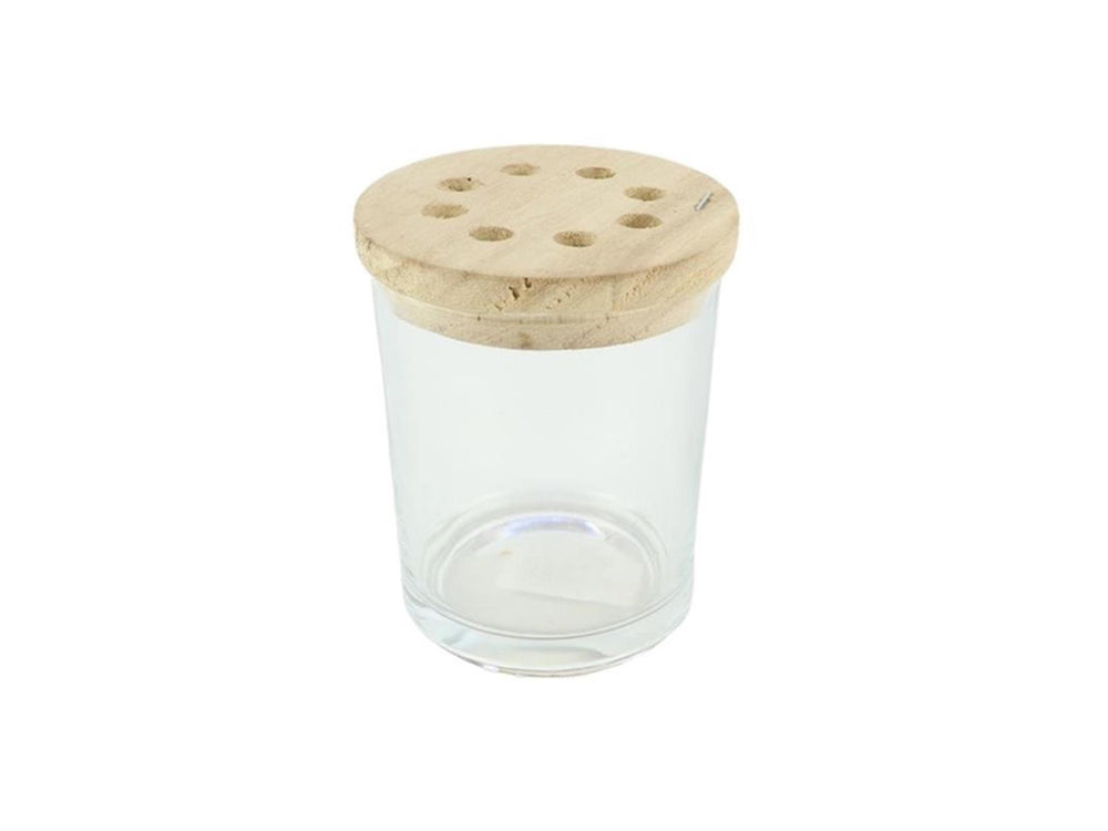 Hbx natural living vaas arranging ø9,2xh7,5cm helder