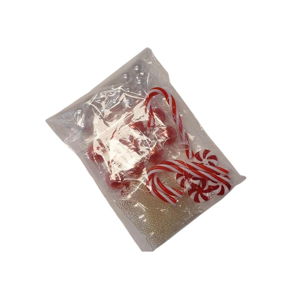 Hbx natural living deco waterparels candy zakje a 120gr rood wit
