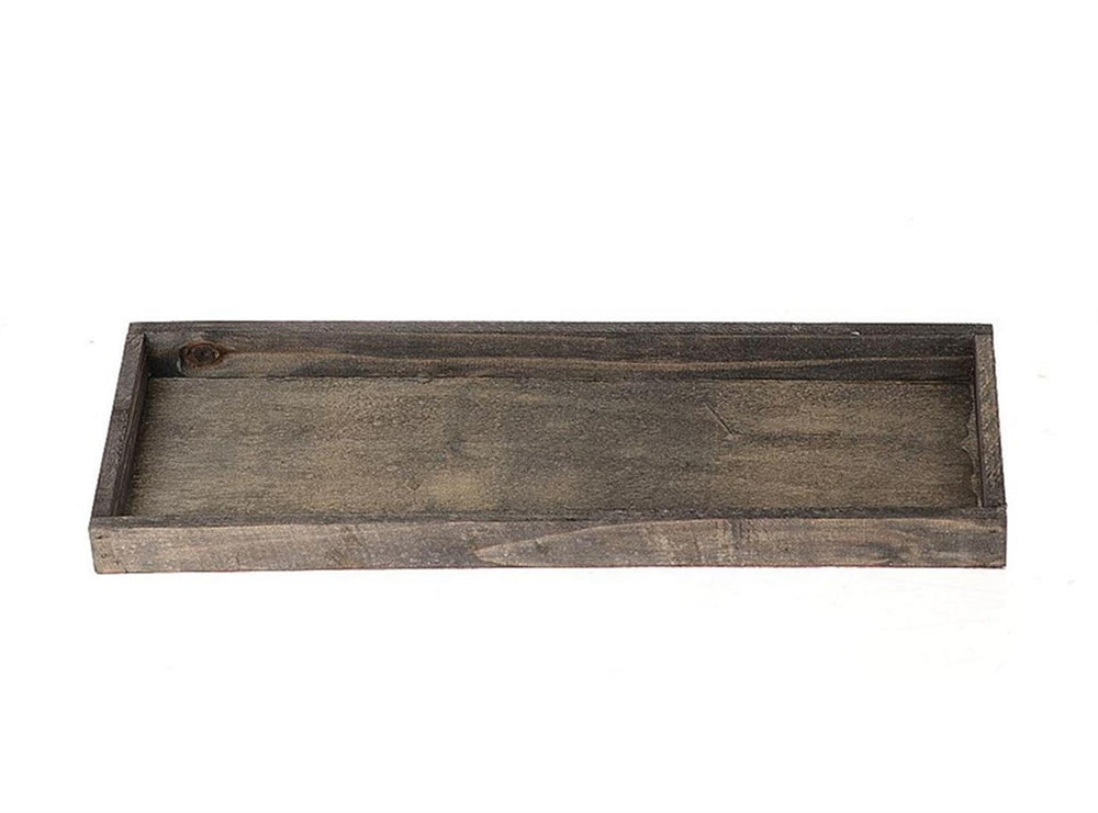 Hbx natural living dienblad firmiana 20x60cm zwart