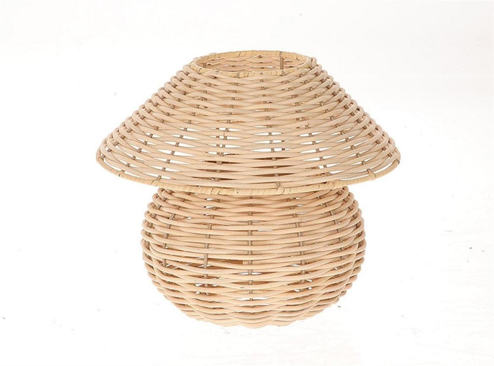 Hbx natural living lantaarn riet in lampvorm 26,5x22cm