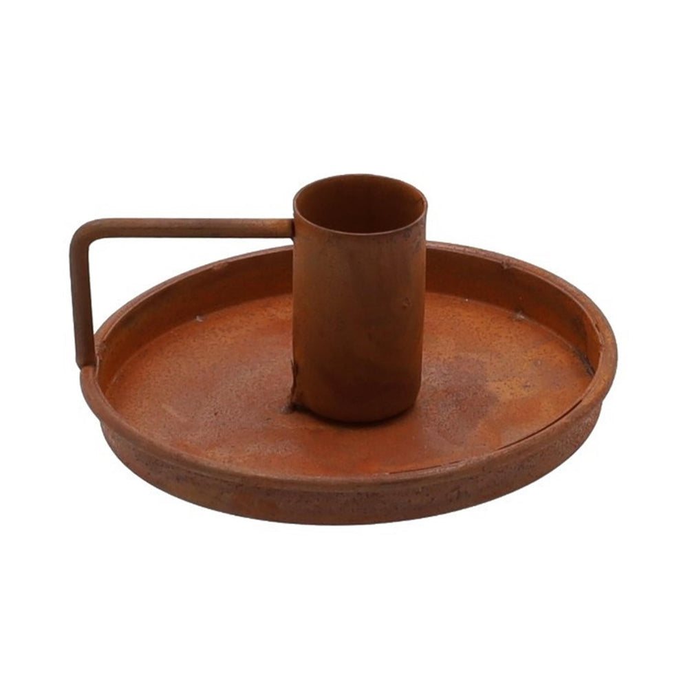 Hbx natural living kandelaar blaker dia9,3x4cm roest