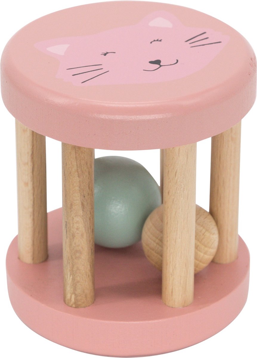 Trixie houten rammelaar - mevr. kat