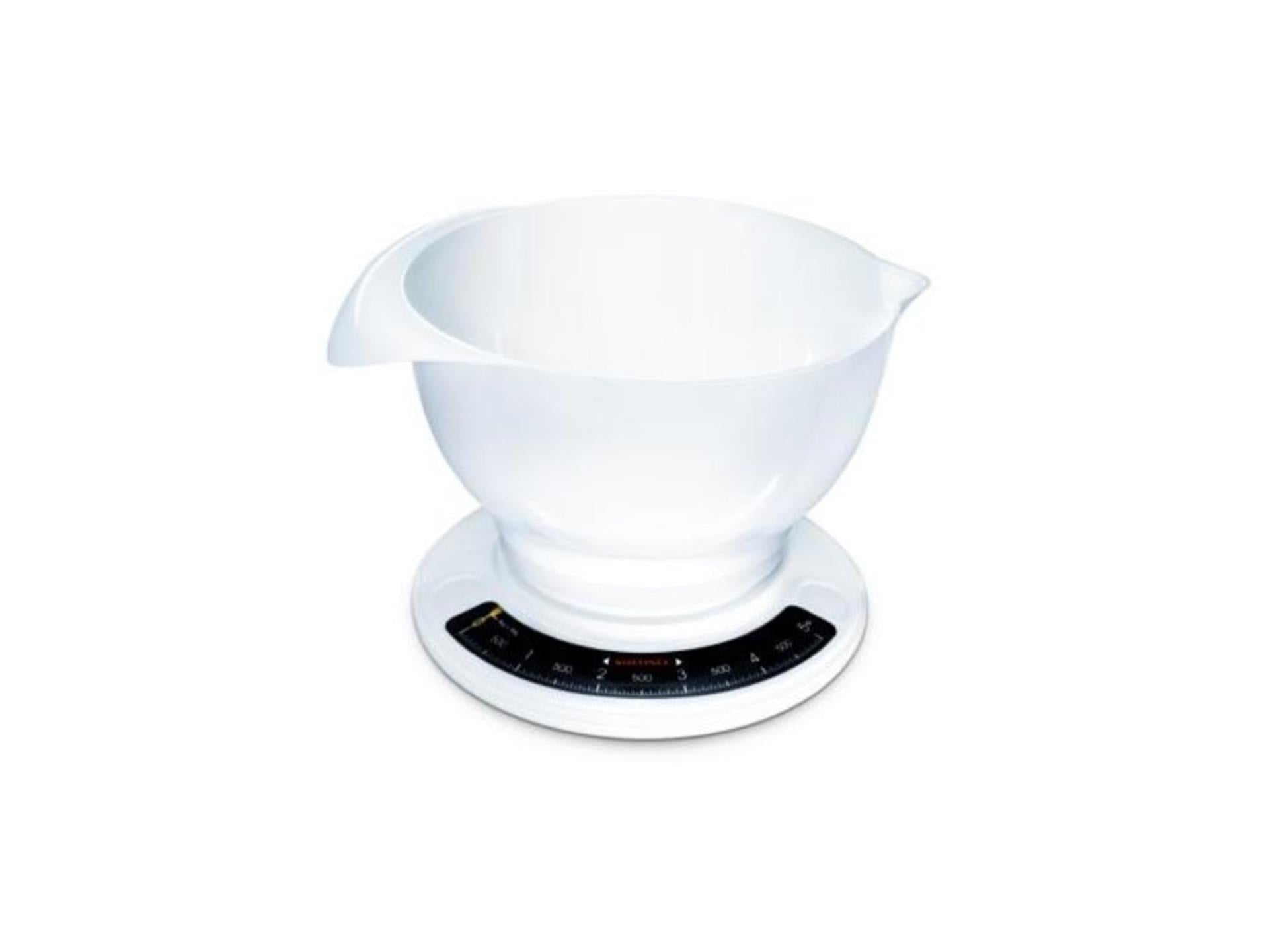 Soehnle 65054 culina pro analoge keukenweegschaal met mengkom 2,5l wit