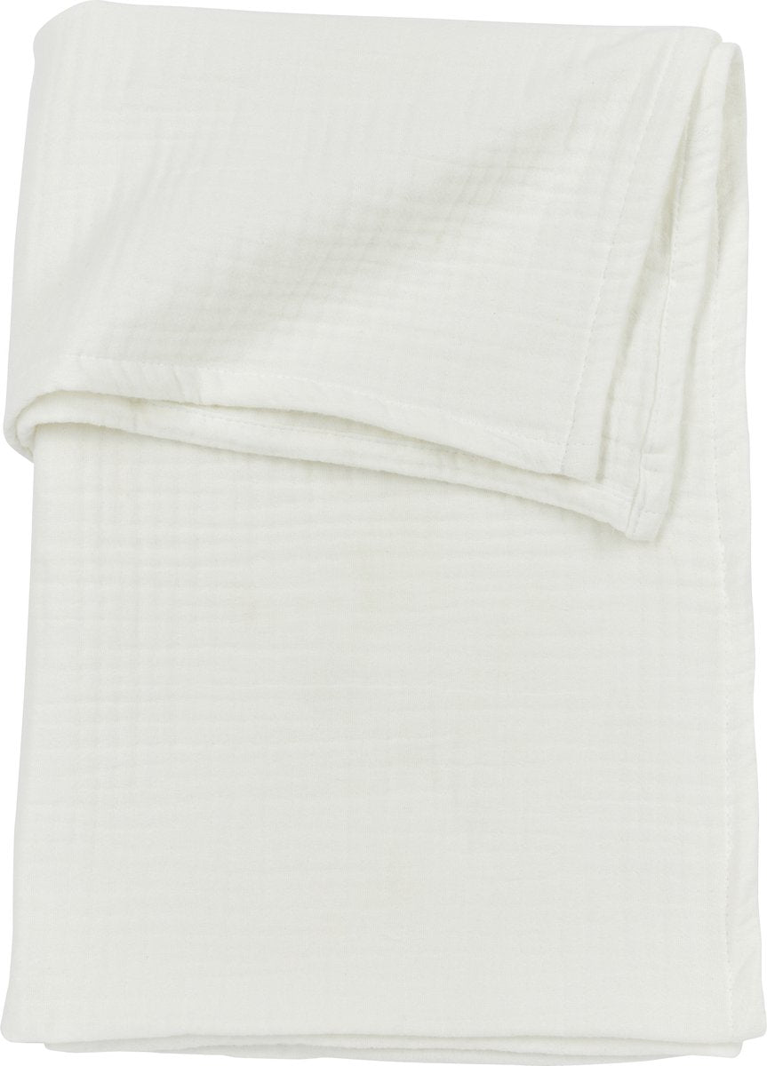 Meyco baby uni wieglaken - pre-washed hydrofiel - offwhite - 75x100cm - 0.3 tog