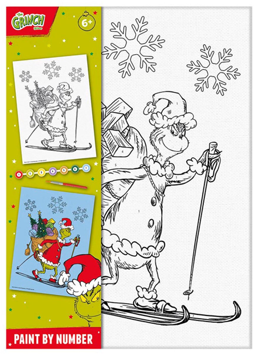 Creatieve ambachtsgroep totum schilderen op nummer grinch