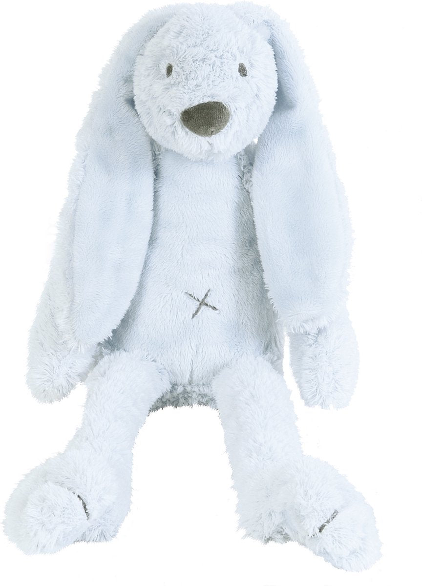 Happy horse konijn richie knuffel 38cm - blauw - baby knuffel