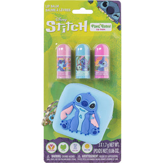 Stitch lipbalsem 3 stuks tasje en sleutelhanger | 6 stuks
