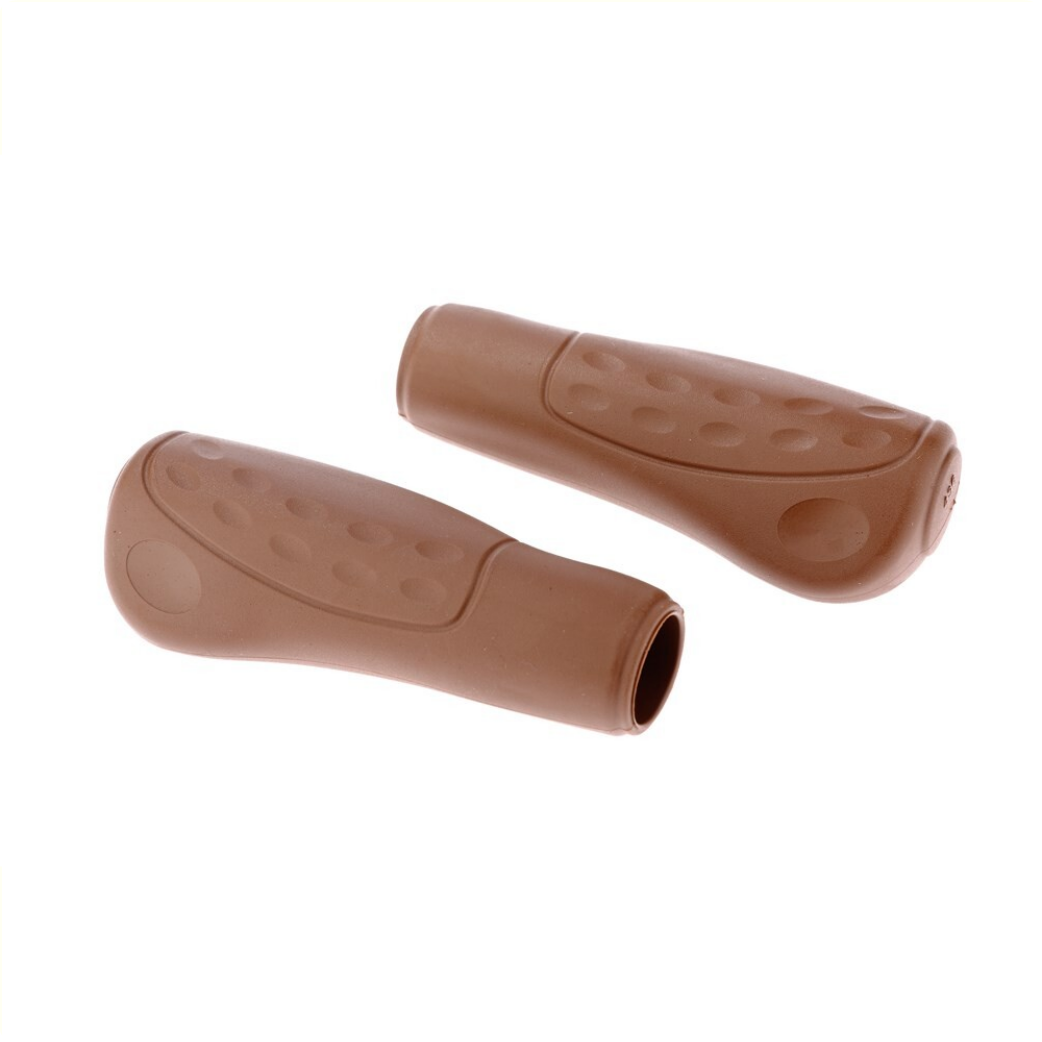 Paire de poignées Westphal #436 Ellipsis Softgrip 122 122mm ø23mm - marron