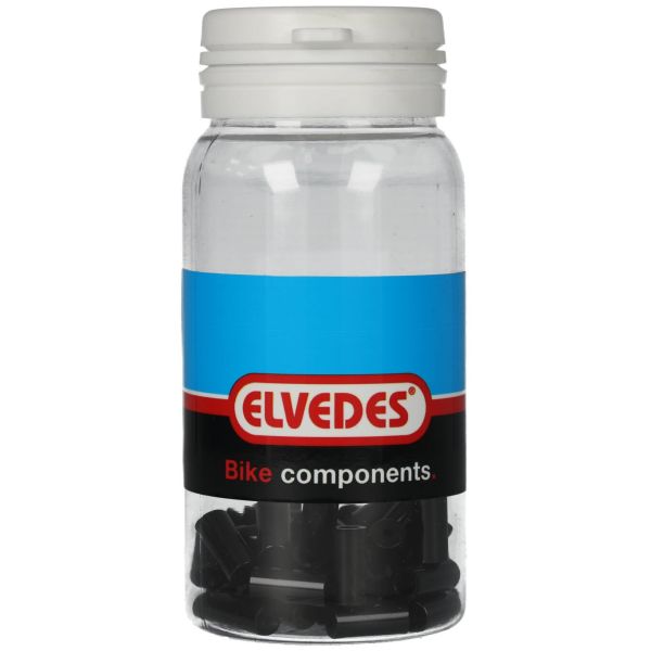 Elvedes cable end caps for OT-RS900 from ø3.65 to ø5.5mm x 12mm - black (50 pieces)