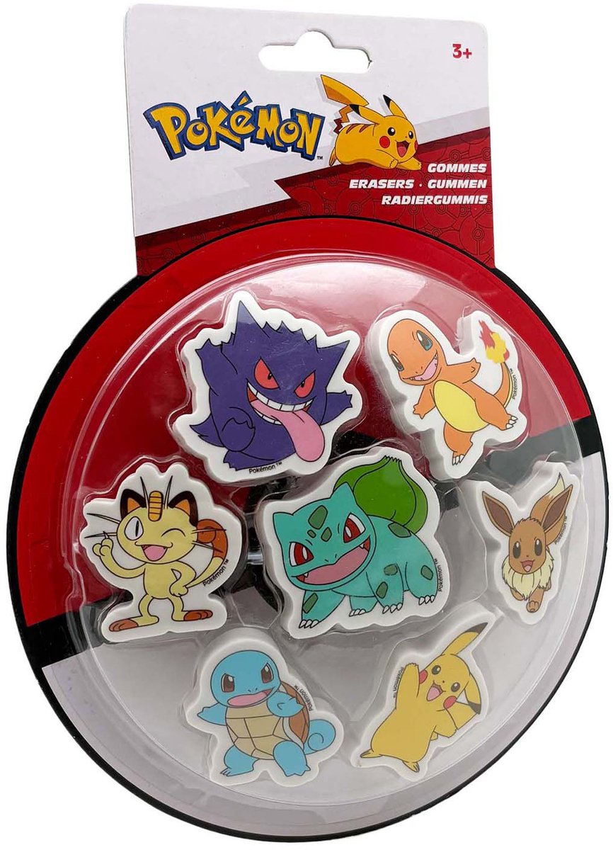 Merkloos sans marque pokemon gummenset, 7dlg..