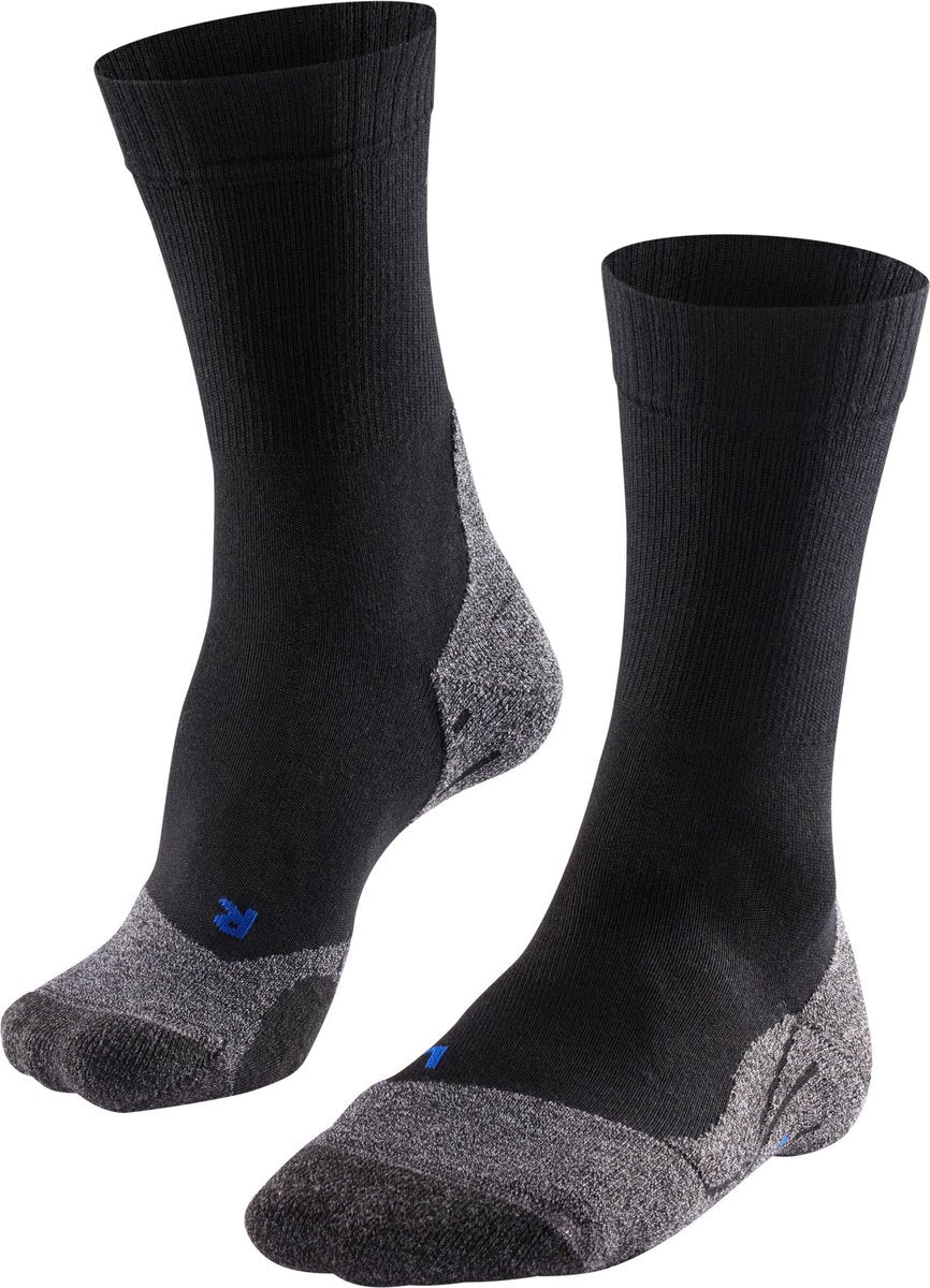 Falke tk2 cool anti-blaar dik lyocell functioneel materiaal wandelsokken dames zwart - maat 39-40