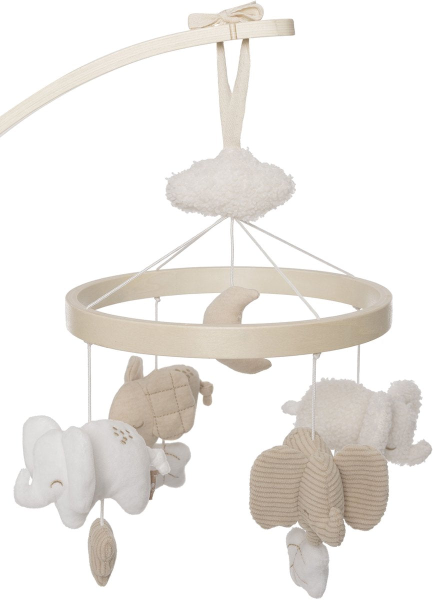 Jollein baby mobiel - voor box of bed - elephant tales