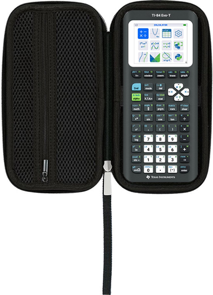 Texas instruments - ti-84 evo-t met beschermhoes - grafische rekenmachine - examenstand